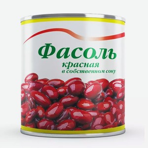 Фасоль в собственном соку Красная Линия 400 гр.