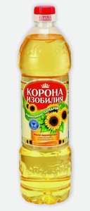 Подсолнечное масло Корона изобилия 1 л