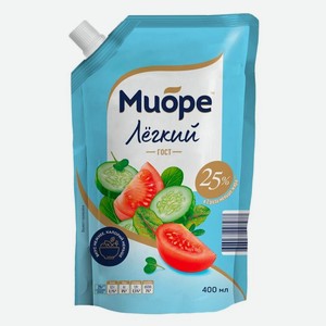 Соус Миоре Легкий майонезный 25%, 400 мл