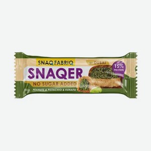 Протеиновый батончик SNAQ FABRIQ SNAQER глазированный Арахис с фисташкой и хрустящим тестом 50 г