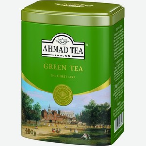 Чай зеленый листовой Ahmad Green Tea, 100 г, металлическая банка