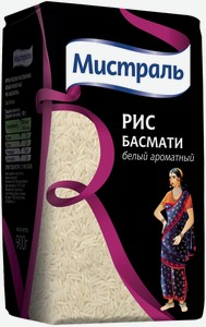 Рис Мистраль Басмати белый ароматный, 900 г