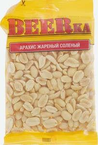 Beerka, арахис жареный, солёный, 90 г