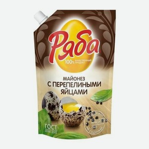 Майонез Ряба с перепелиными яйцами 50.5% 530г