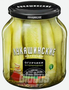 Огурчики по-европейски Лукашинские маринады бутербродные, 670 г