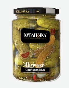 Огурцы маринованные Кубаночка, 720 г