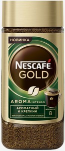 Кофе растворимый Nescafe Gold Aroma Intenso, 170 г