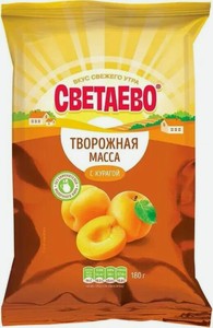 Масса Светаево творожная с курагой 20% 180г