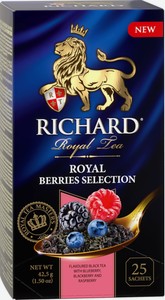 Чай черный Richard Royal Berries Selection в пакетиках 25 шт, 42.5 г