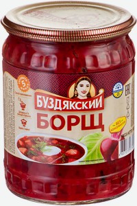 Борщ консервированный Буздякский из свежей капусты с зеленью, 500 г