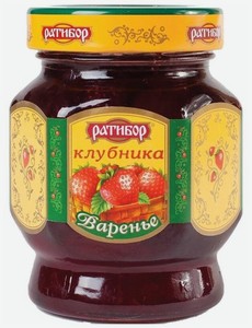 Варенье Ратибор клубничное, 350 г