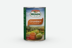 Оливки Monini с семгой, 300 г