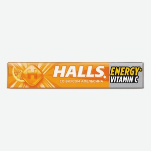 Леденцы Halls с витамином С и вкусом апельсина 25 г