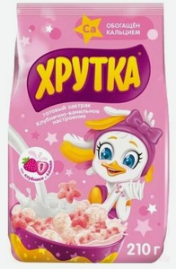 Хрутка Готовый завтрак Клубнично-ванильное настроение, 210 гр