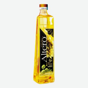 Масло подсолнечное Altero Golden с добавлением оливкового масла, 810 мл