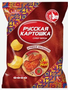 Чипсы картофельные Русская Картошка куриные крылья 500 г