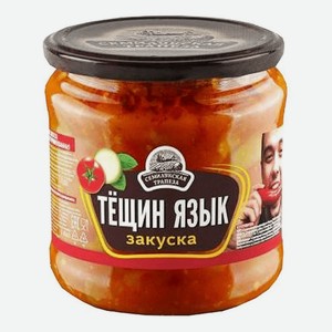 Овощная закуска Семилукская трапеза Тещин язык стерилизованная 460 г