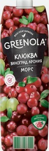Морс Greenola Северная клюква, 950 мл
