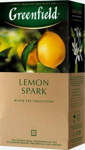 Чай черный Greenfield Lemon Spark в пакетиках 25 шт, 37.5 г
