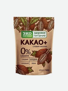 Какао-напиток Экологика Какао+ растворимый, 140 г