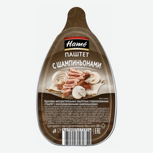 Паштет Hame из свиной печени с шампиньонами, 105 г