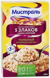 Хлопья Мистраль Смесь Многозерновая 5 Злаков 500г