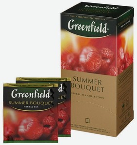 Чай фруктовый Greenfield Summer Bouquet, в пакетиках, 25 шт., 50 г