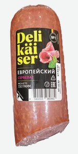 Колбаса варено-копченая Delikaiser Сервелат Европейский, 350 г