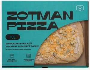 Пицца Zotman Четыре сыра Продукт замороженный 395 г