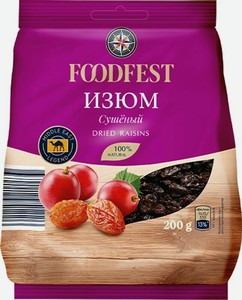 Изюм Foodfest сушеный 200г