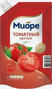 Кетчуп Миоре Томатный, 350 г, дой-пак
