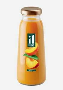 Нектар IL PRIMO персиковый с мякотью стекло 0.2 л