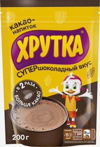 Какао-напиток Хрутка Супершоколадный вкус 200 г