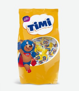 Конфеты Konti Timi суфлейные глазированные вкус сливки-банан, 1кг