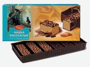 Торт Красный Октябрь Мишка косолапый вафельный 220 г