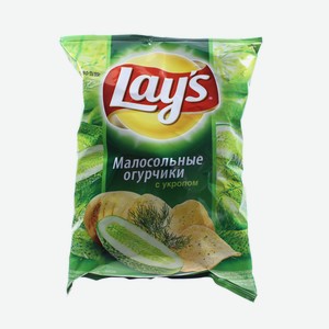 Чипсы картофельные Lay's Малосольные огурцы, Грибы-Сметана 80 г в ...
