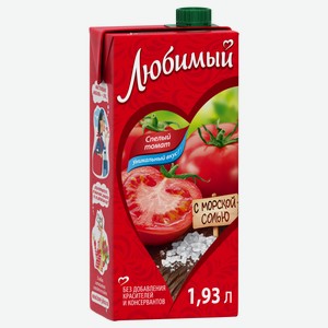 Нектар Любимый Томат с мякотью, 1.93 л, тетрапак