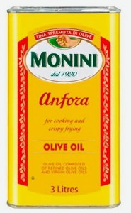 Масло оливковое Monini Anfora рафинированное, 3 л, жестяная банка