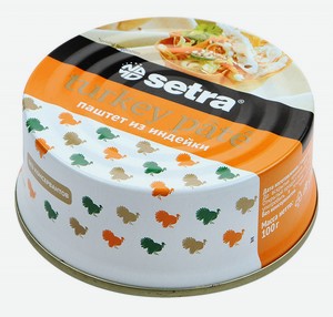 Паштет из индейки Setra консервированный, 100 г