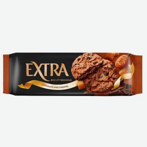 Печенье-гранола Extra с шоколадом и карамелью, 150 г