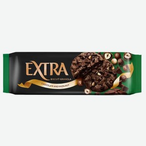 Печенье сдобное Extra гранола с шоколадом и фундуком, 150 г