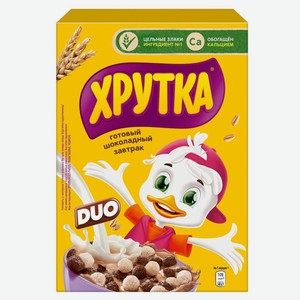 Готовый завтрак Хрутка Duo Шарики мультизлаковый с шоколадом, 350 г