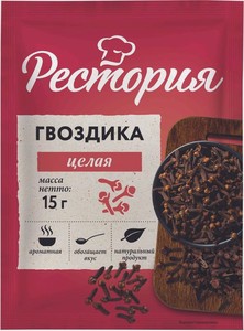 Приправа Рестория гвоздика целая, 15г