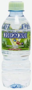 Вода минеральная Сенежская негазированная, 0.33 л, пластиковая бутылка