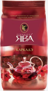 Напиток чайный Принцесса ява Каркадэ красный, 80 г, флоупак