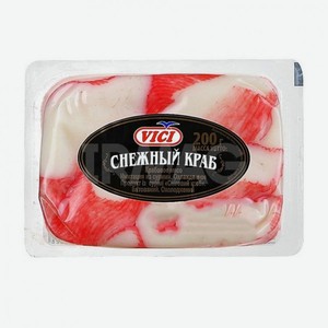 Мясо крабовое охлажденное Vici Снежный краб, 200 г 