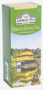 Чай зеленый Ahmad Tea Chinese Green Tea в пакетиках, 25 шт., 45 г