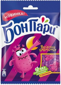 Мармелад жевательный Бон Пари Веселые Кошмарики со вкусом фруктов, 75 г