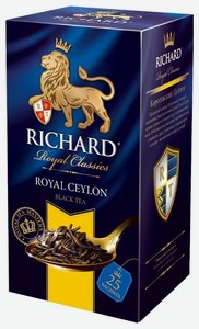 Чай черный Richard Royal Ceylon в сашетах, 25 шт, 50 г