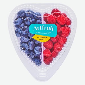 Ягодный микс Art Fruit голубика и малина в сердце, 250 г